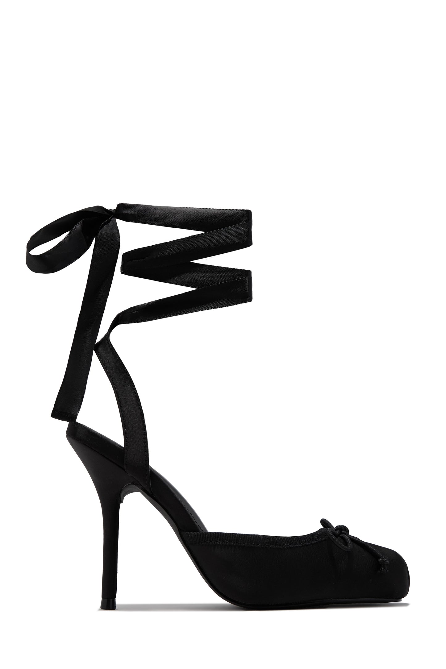 Cllaraa Talons à Lacets Style Ballerine - Noir