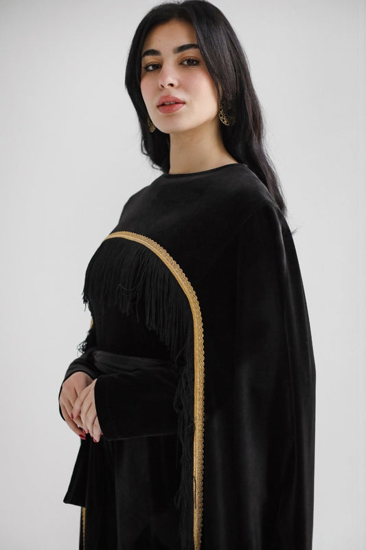 Ensemble Velours Combinaison & Cape