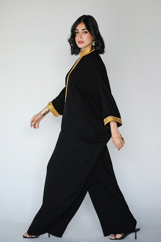 Combinaison Sarouel Brodée Noire