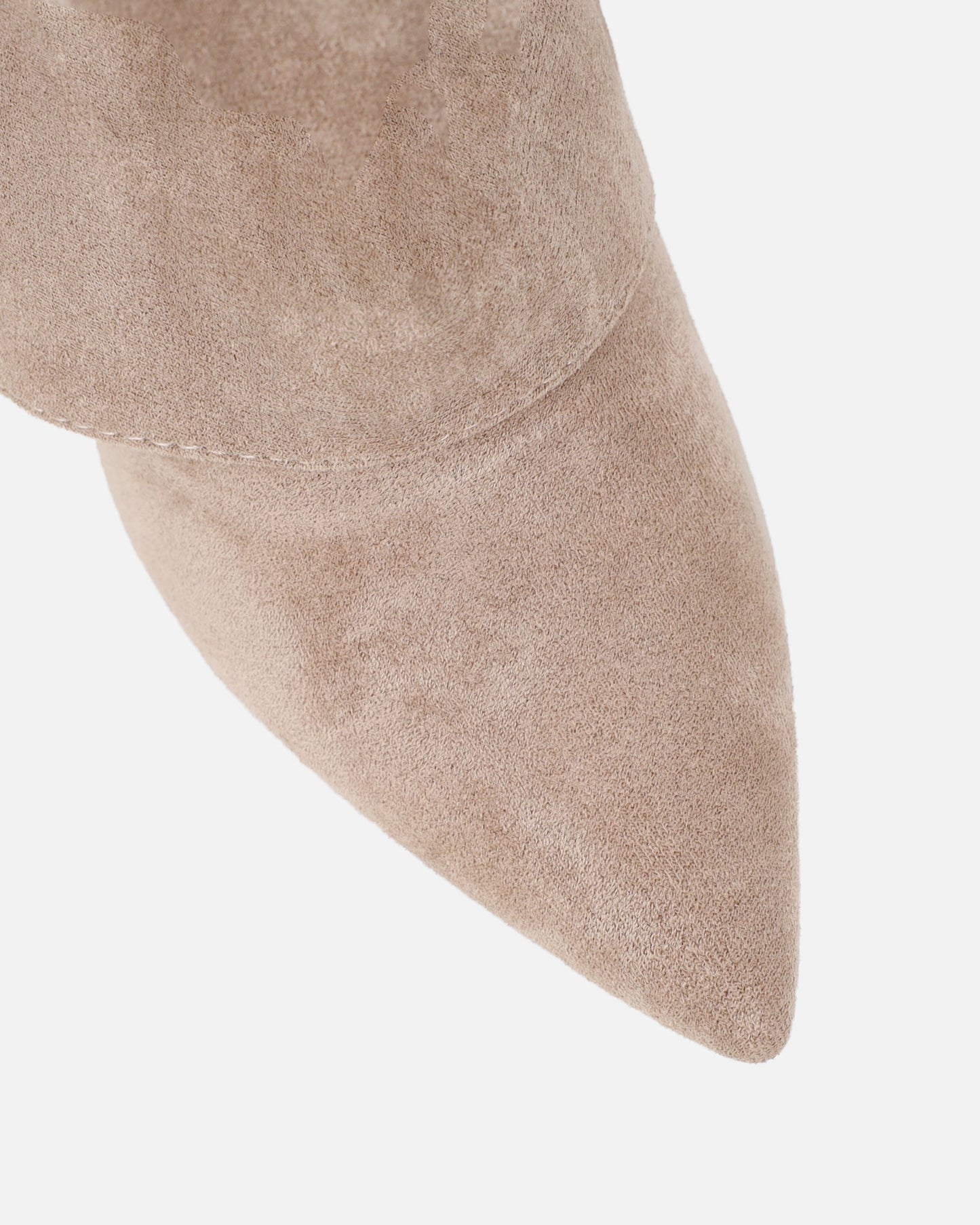 Bottines Bordeaux à Talons en Microfibre avec Boucle