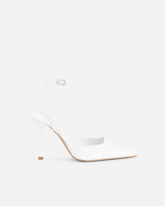 Chaussures Richelieu Tissées Blanches