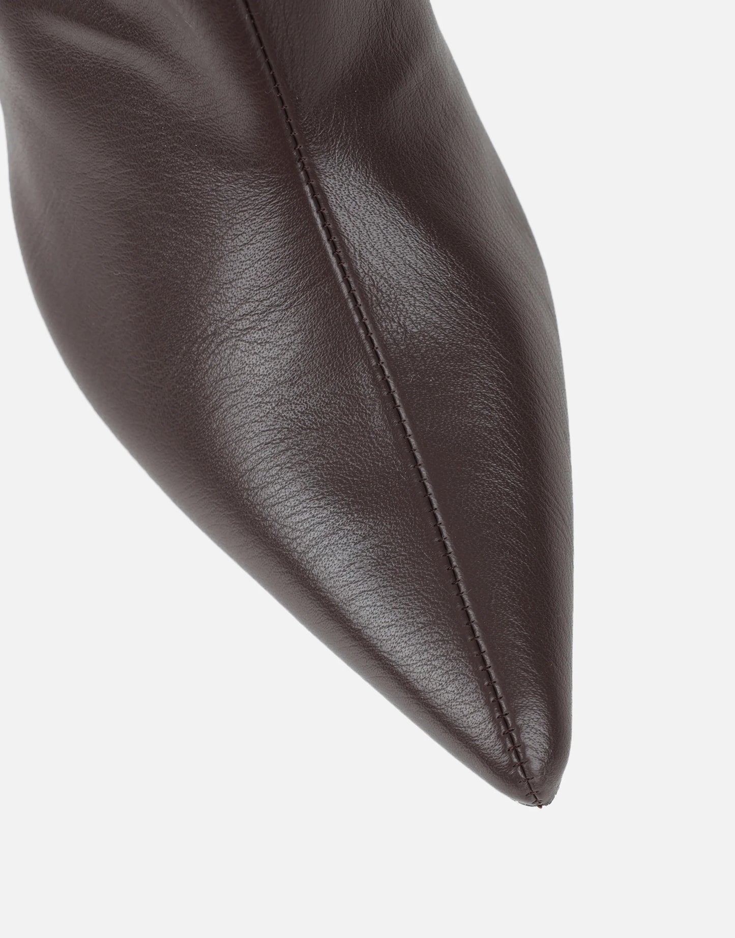 Bottes Marron à Talons Hauts et Genoux