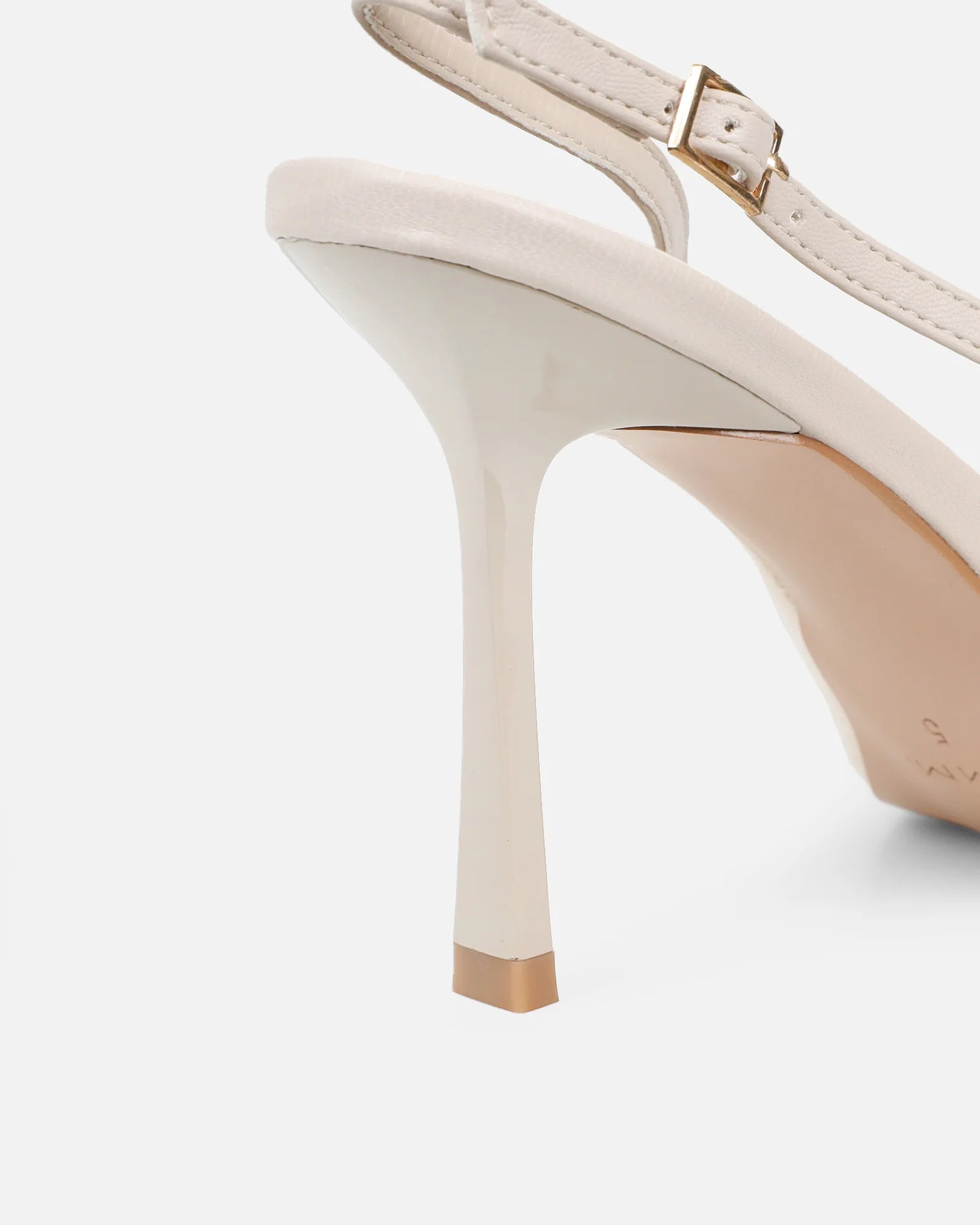 Escarpins Slingback en Velours Beige