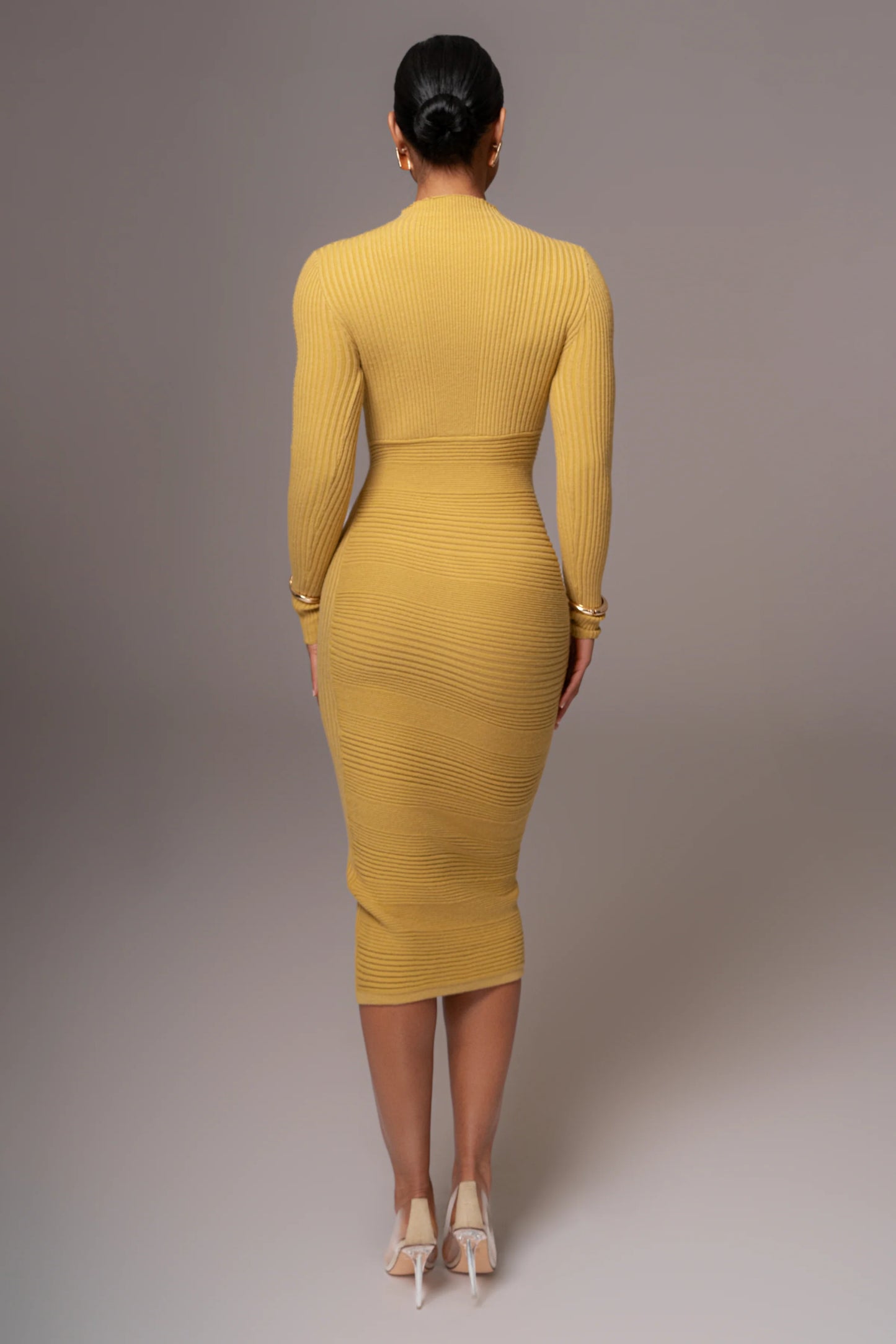 Robe Midi Eliz Vert Citron
