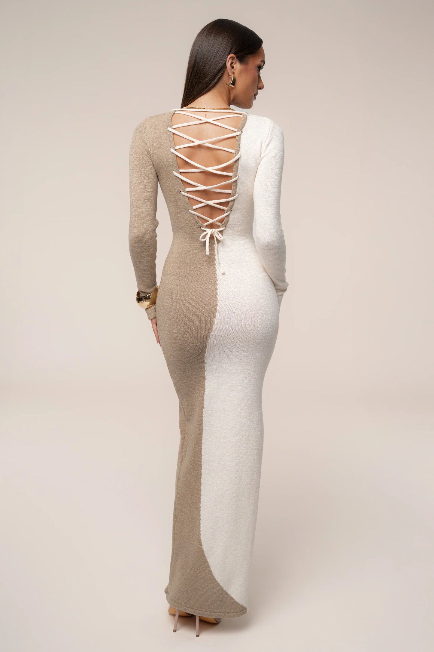 Robe No Hard Feelings Beige/Ivoire