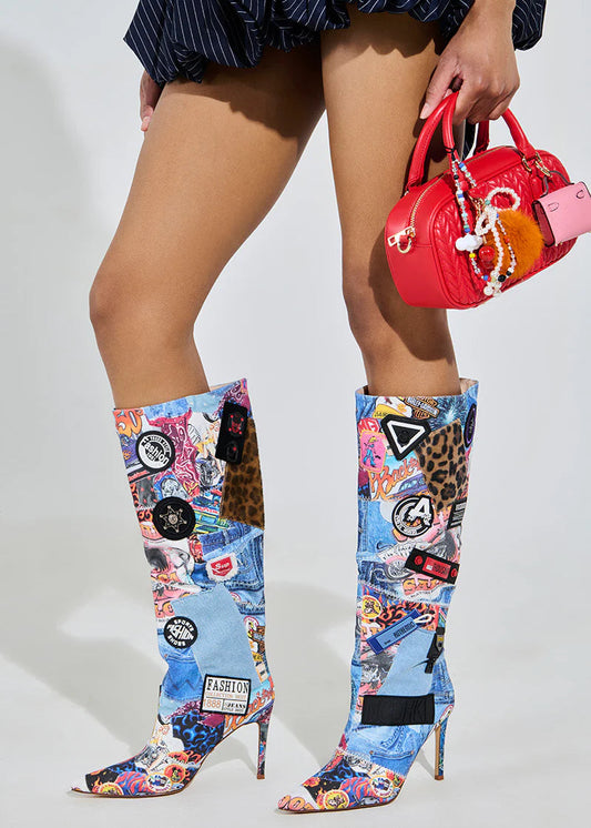 SYLRILA MULTI ABSTRACT BOOT