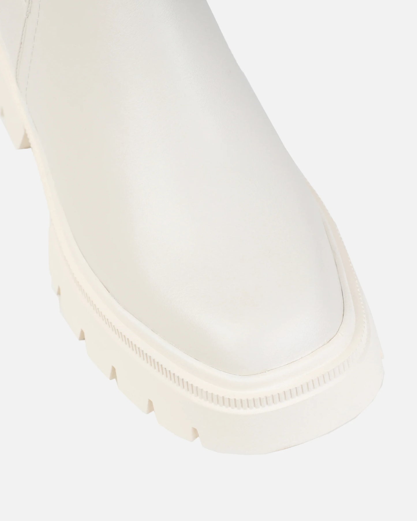 Bottines 'Brooklyn' Chunky en Tricot Couleur Pierre