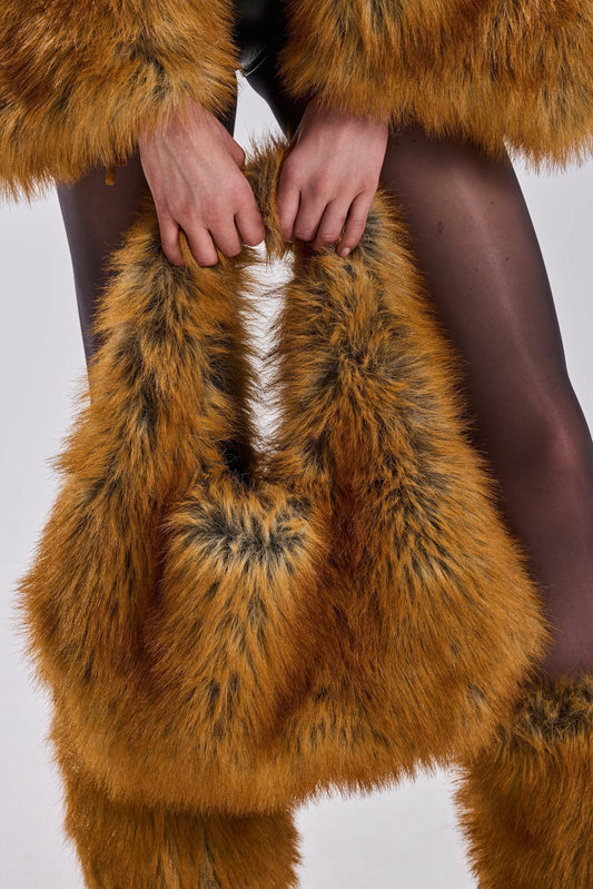 Mini Sac Fourre-Tout 'Mina' en Fausse Fourrure