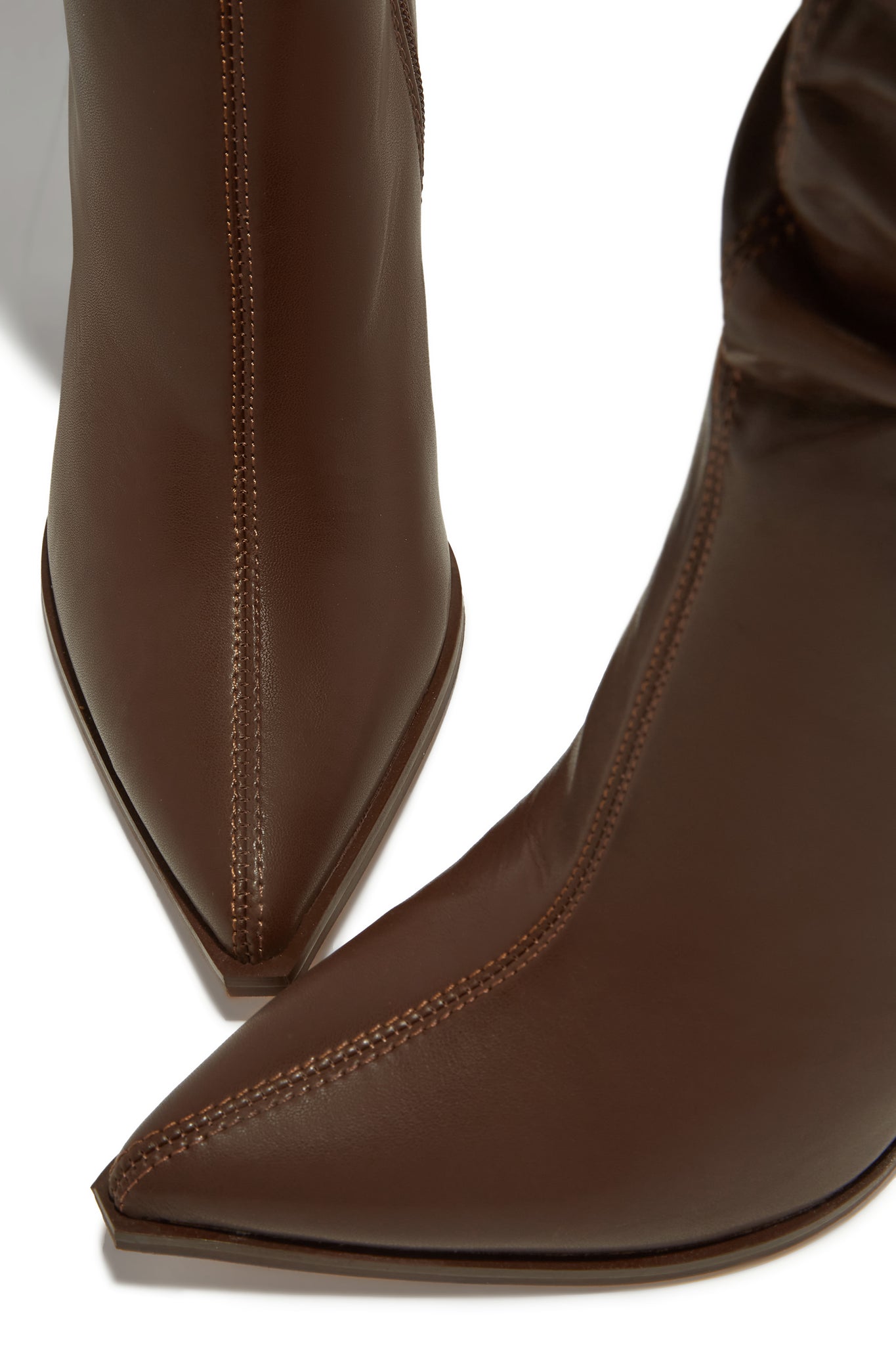 Bottes Montantes 'Whitney' à Talon Aiguille, Marron