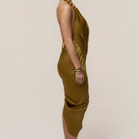 Luna Robe Drapée Dolce - Citron Vert