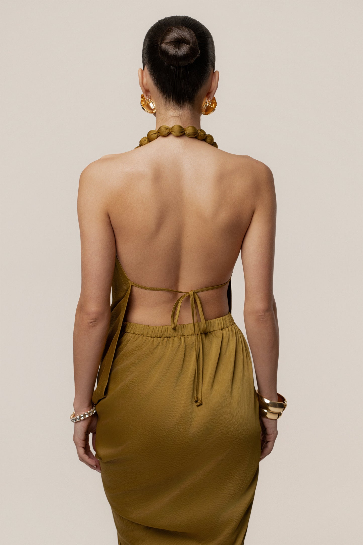 Luna Robe Drapée Dolce - Citron Vert