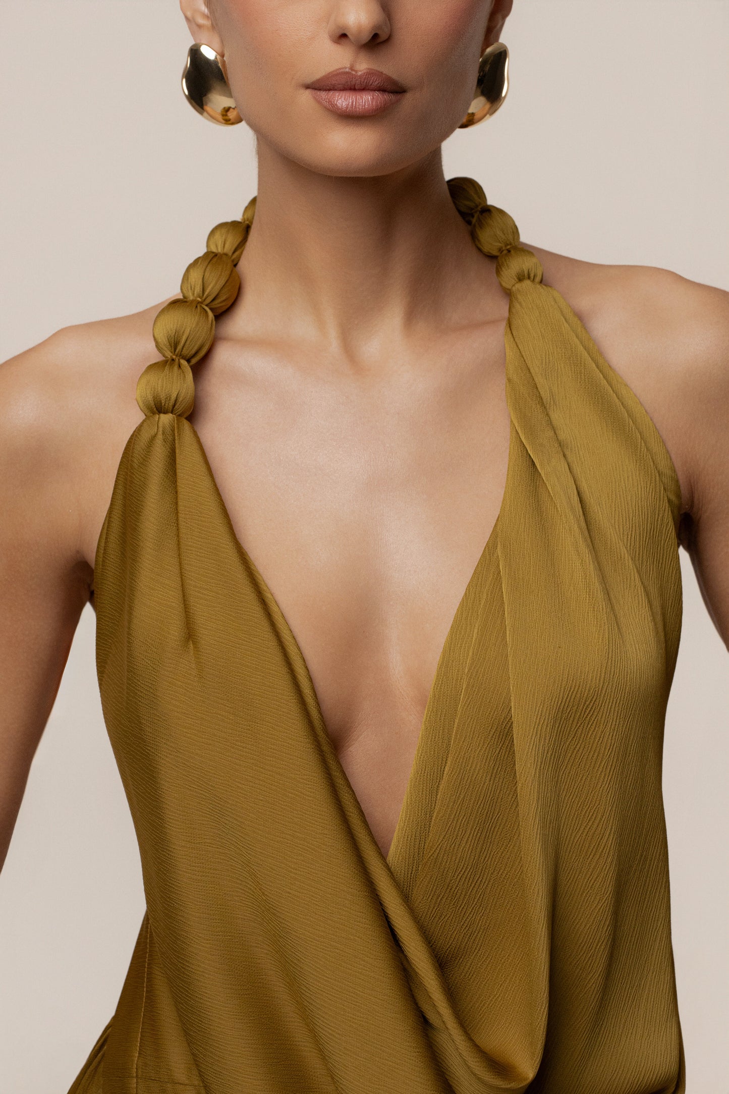 Luna Robe Drapée Dolce - Citron Vert