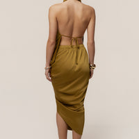 Luna Robe Drapée Dolce - Citron Vert
