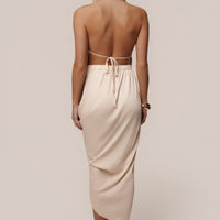 Luna Robe Drapée Dolce - Champagne