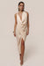 Luna Robe Drapée Dolce - Champagne