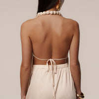 Luna Robe Drapée Dolce - Champagne