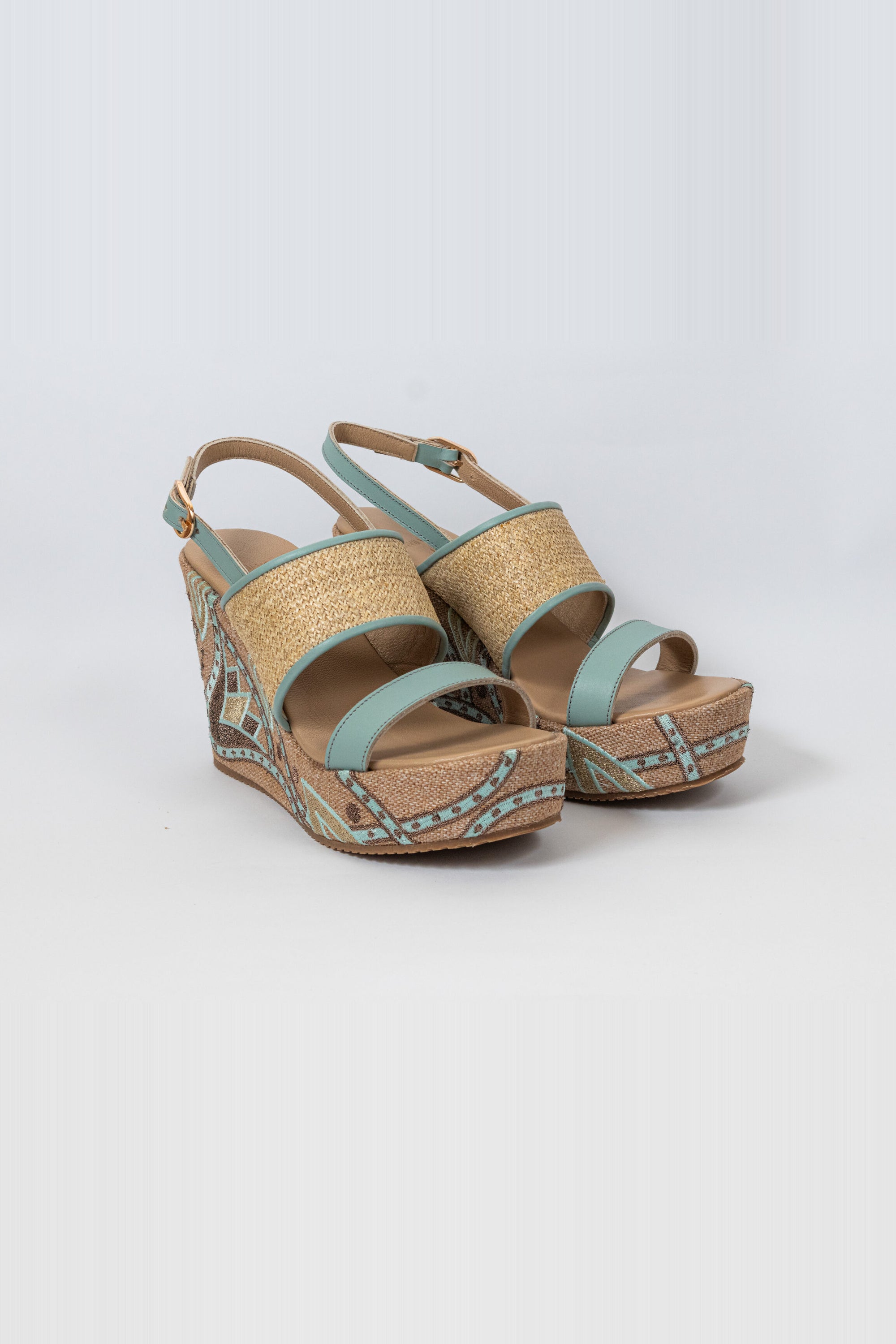 Althea Sandales Compensées - Bleu