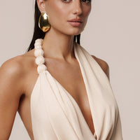 Luna Robe Drapée Dolce - Champagne