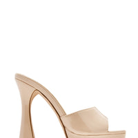 Jyana Mules à Plateforme et Talons - Nude