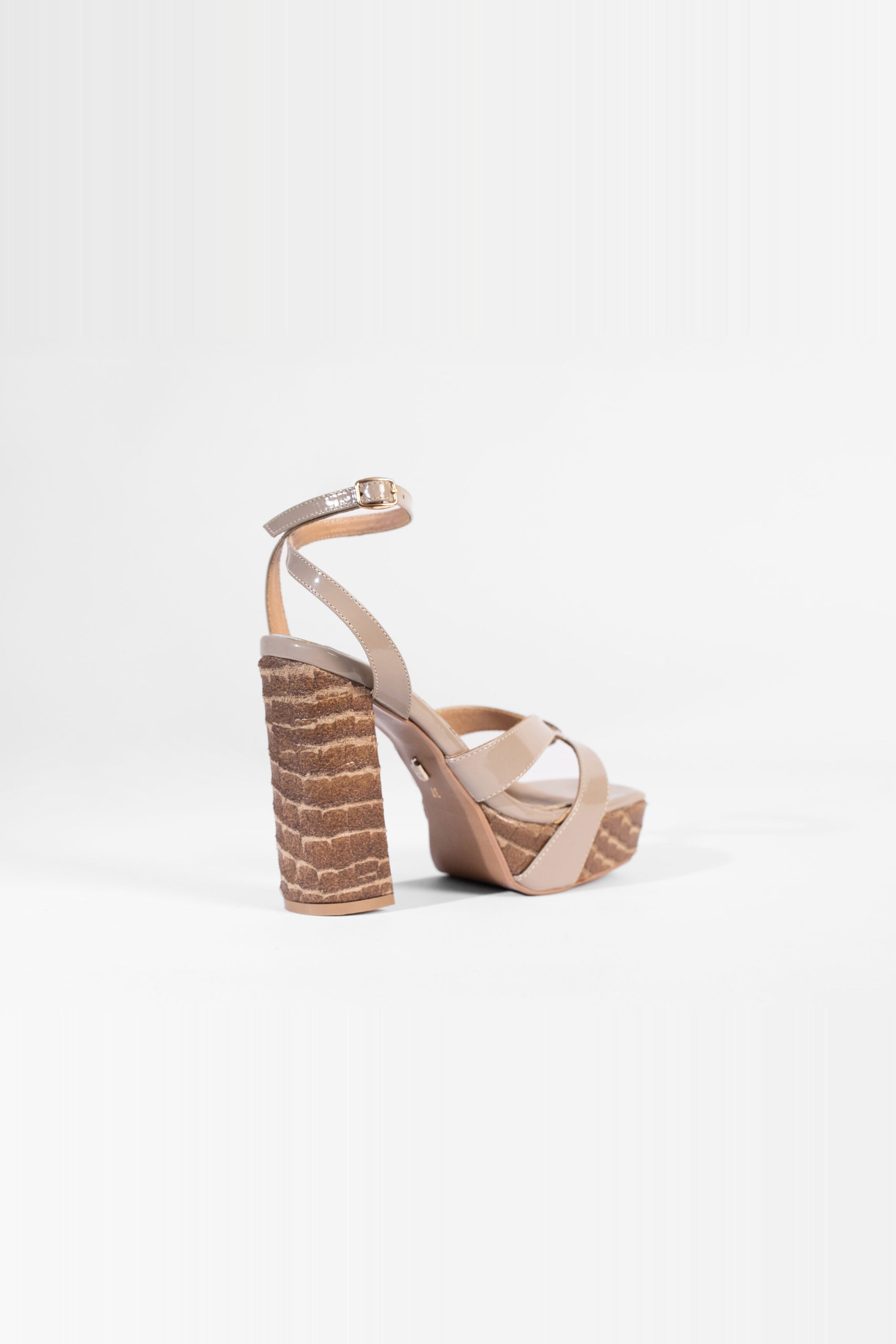 Vesper Sandales à Plateforme Sky High - Taupe