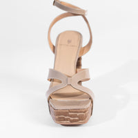 Vesper Sandales à Plateforme Sky High - Taupe