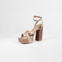 Vesper Sandales à Plateforme Sky High - Taupe