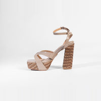 Vesper Sandales à Plateforme Sky High - Taupe