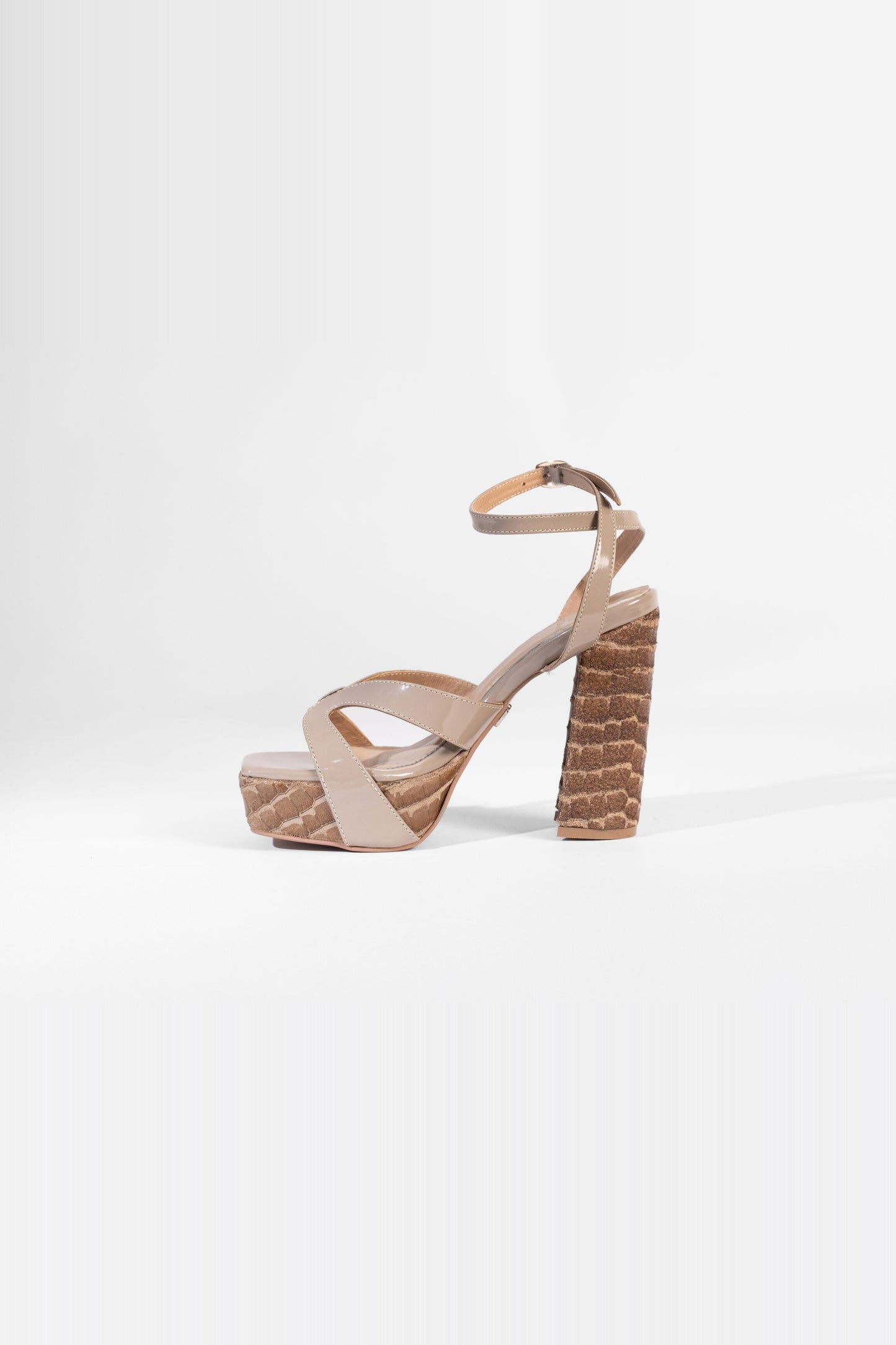 Vesper Sandales à Plateforme Sky High - Taupe