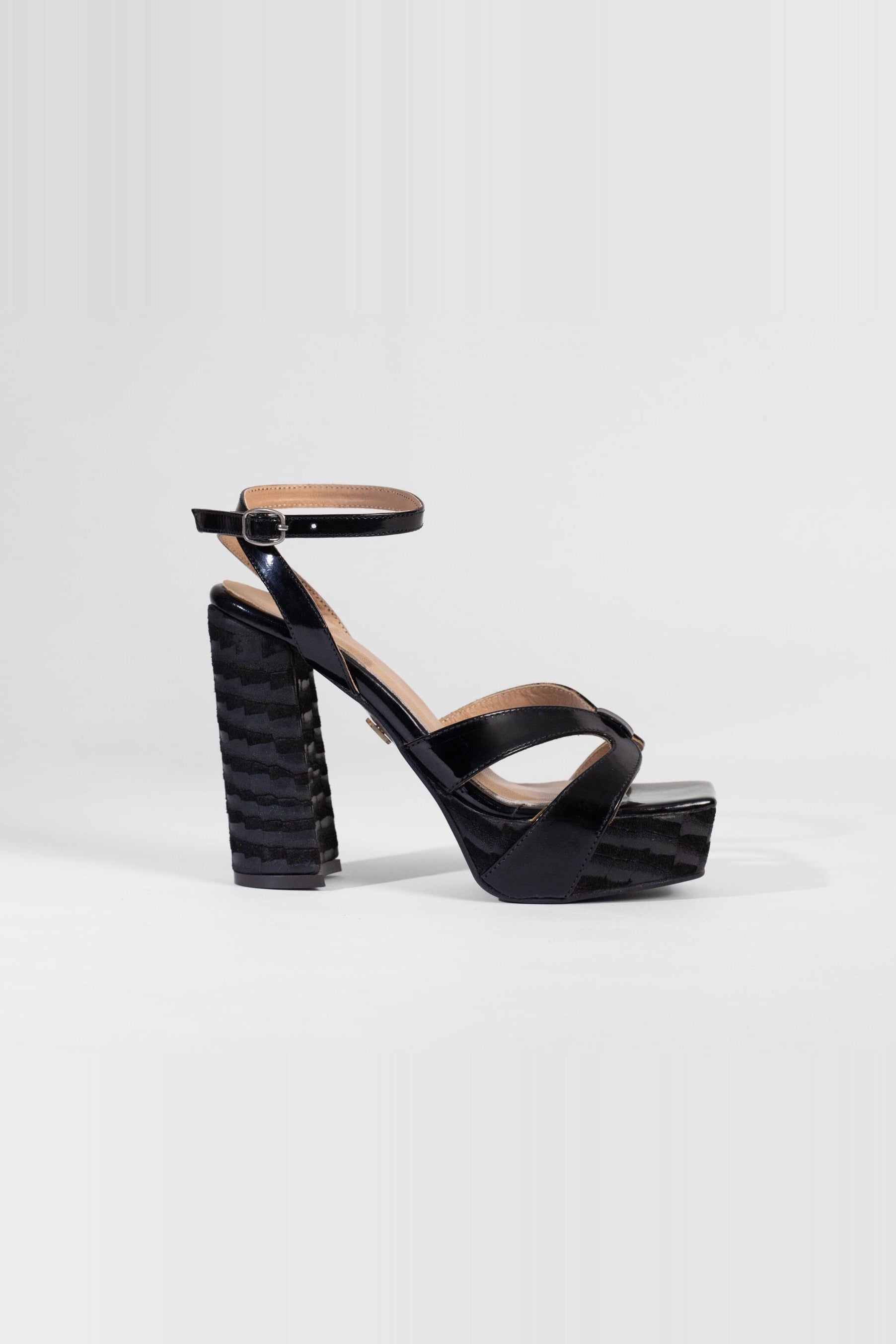 Vesper Sandales à Plateforme Sky High - Noir