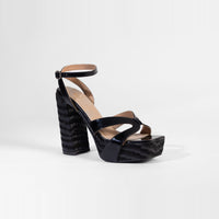 Vesper Sandales à Plateforme Sky High - Noir