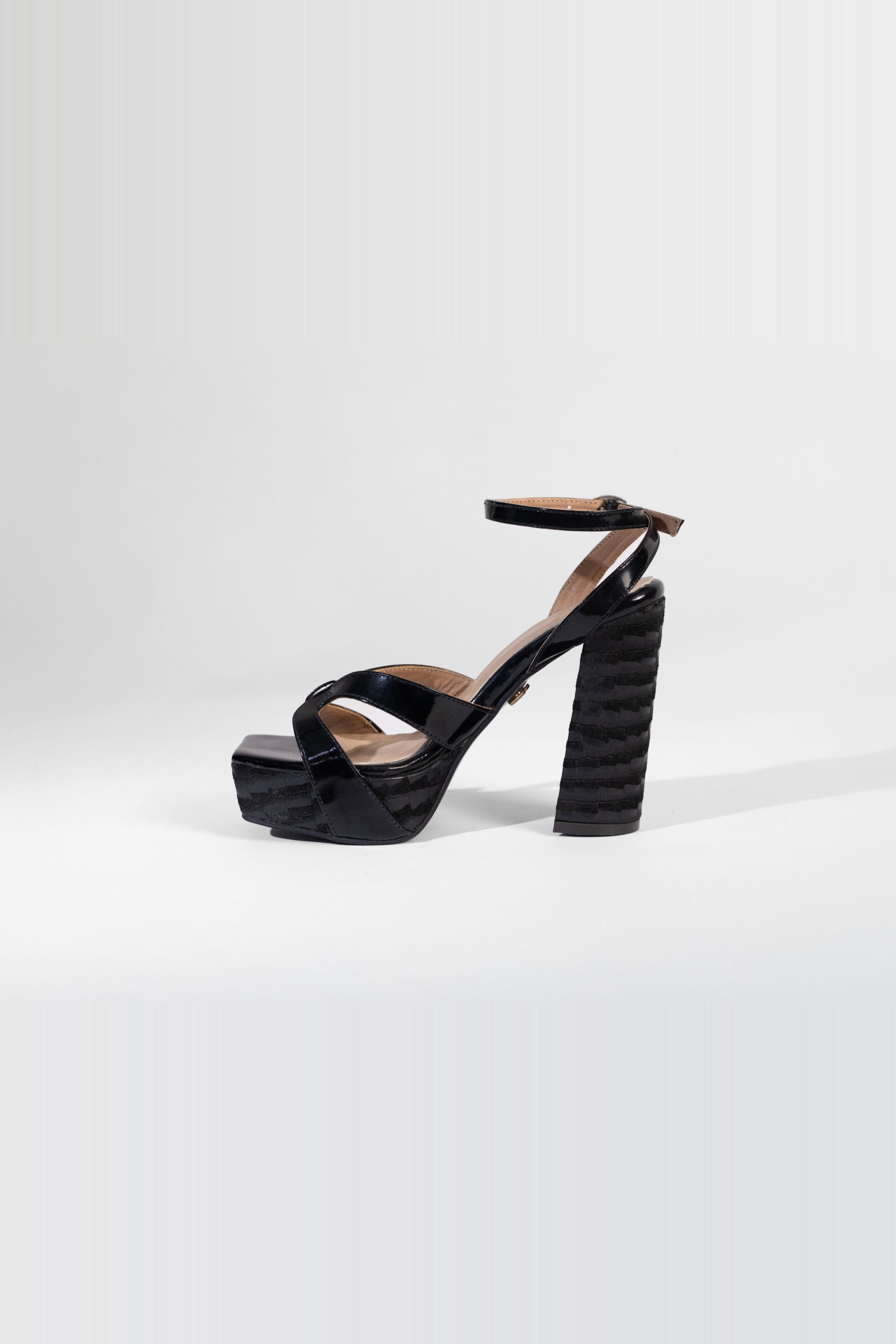 Vesper Sandales à Plateforme Sky High - Noir