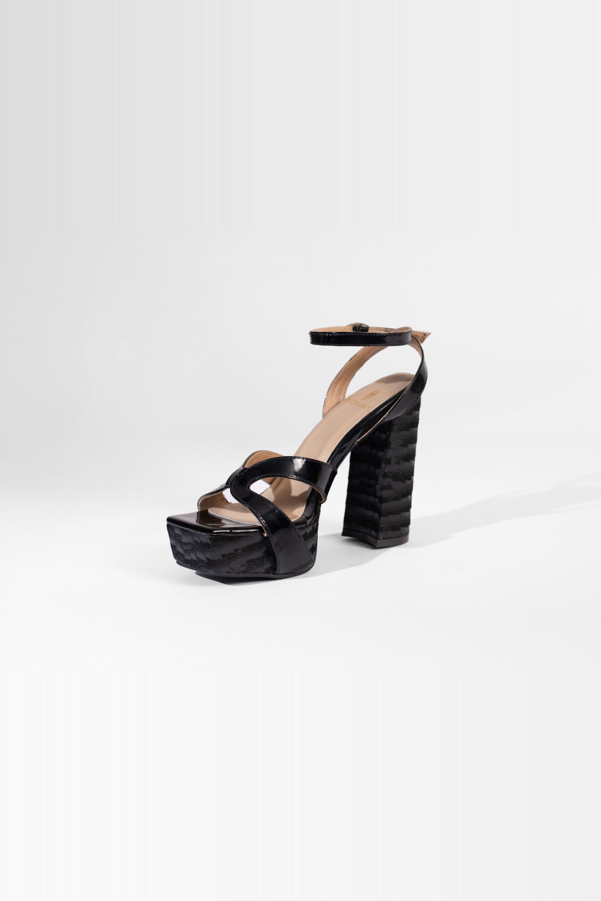 Vesper Sandales à Plateforme Sky High - Noir