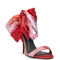 DESIGNER Margaux Sandales à Brides en Satin - Orange