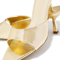 Liora Mules à Talons Moyens - Doré