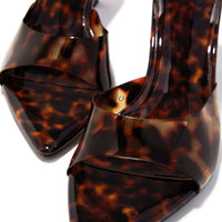 Liora Mules à Talons Moyens - Écaille