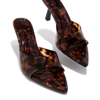 Liora Mules à Talons Moyens - Écaille