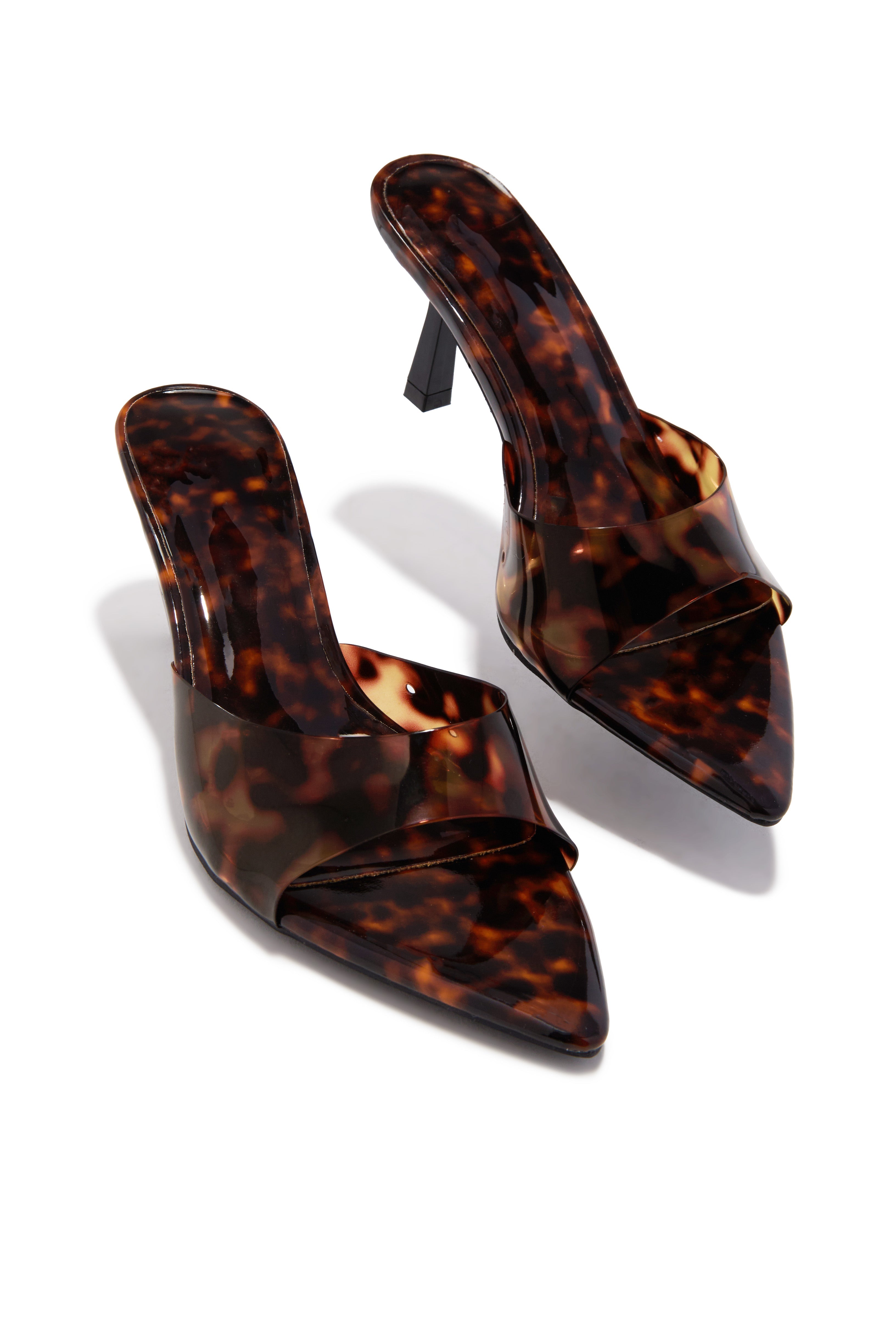 Liora Mules à Talons Moyens - Écaille