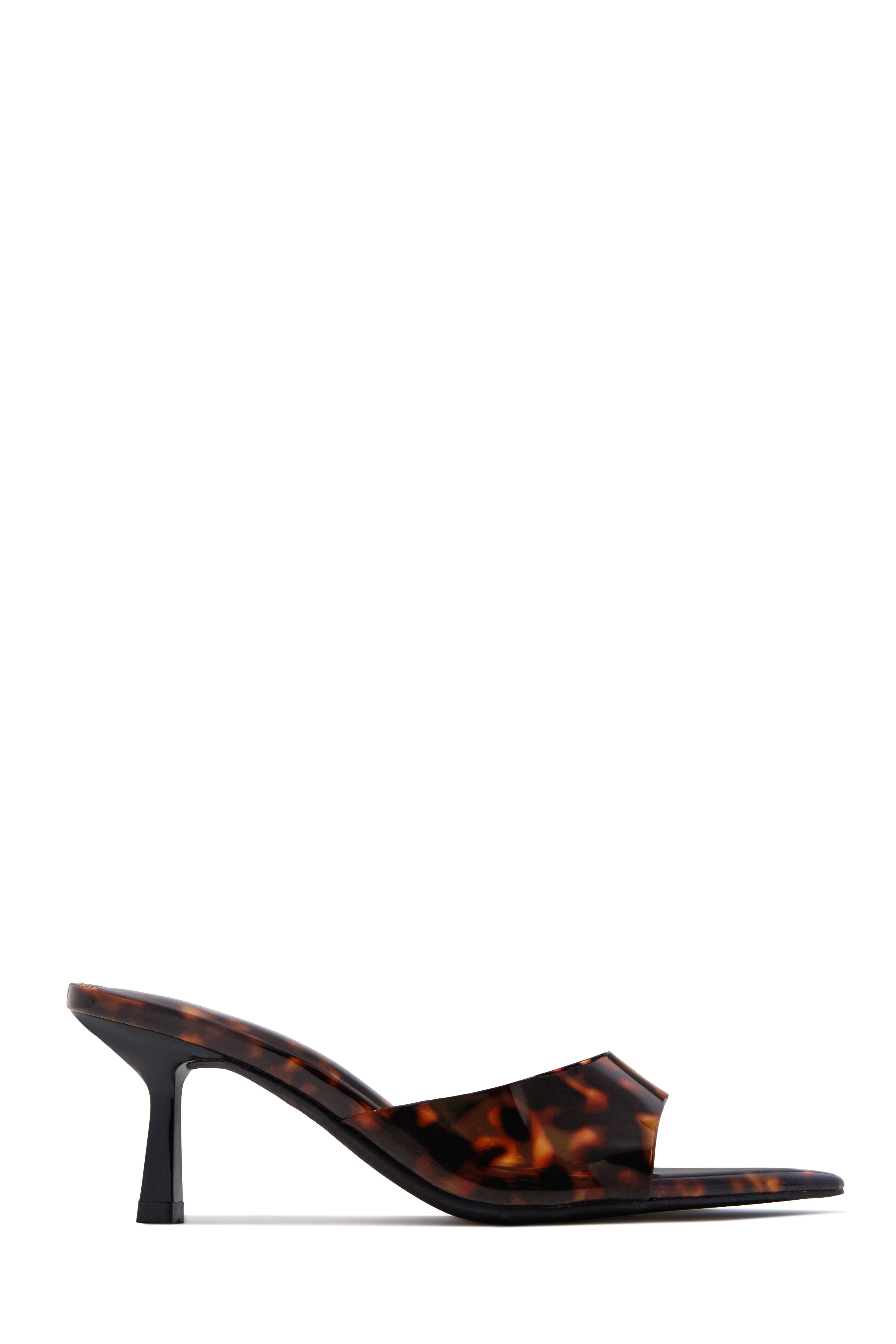 Liora Mules à Talons Moyens - Écaille