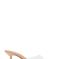 Liora Mules à Talons Moyens - Nude Transparent