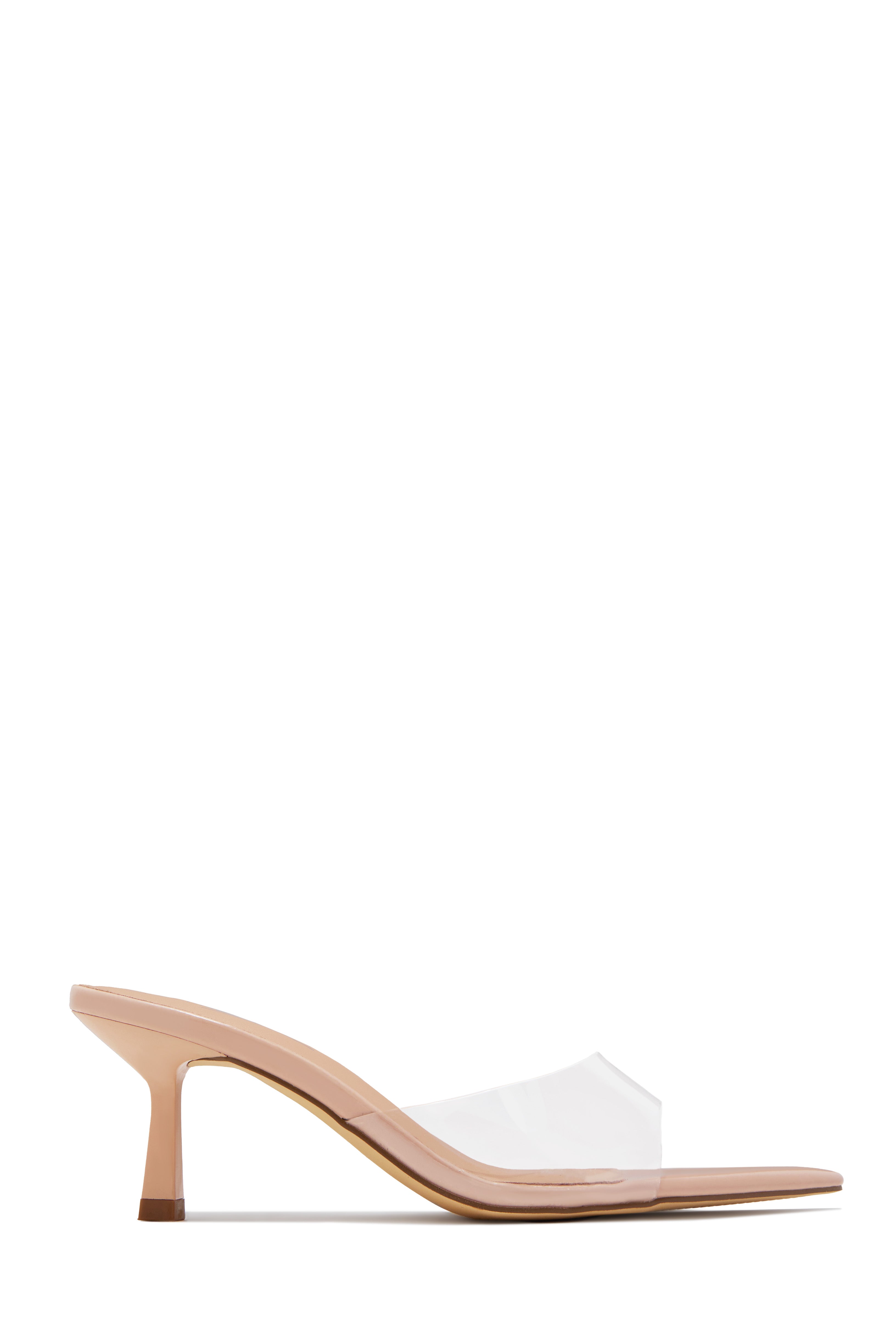 Liora Mules à Talons Moyens - Nude Transparent