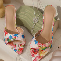Liora Mules à Talons Moyens - Motif Floral