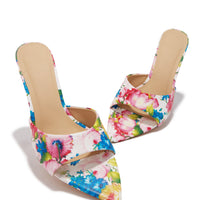 Liora Mules à Talons Moyens - Motif Floral