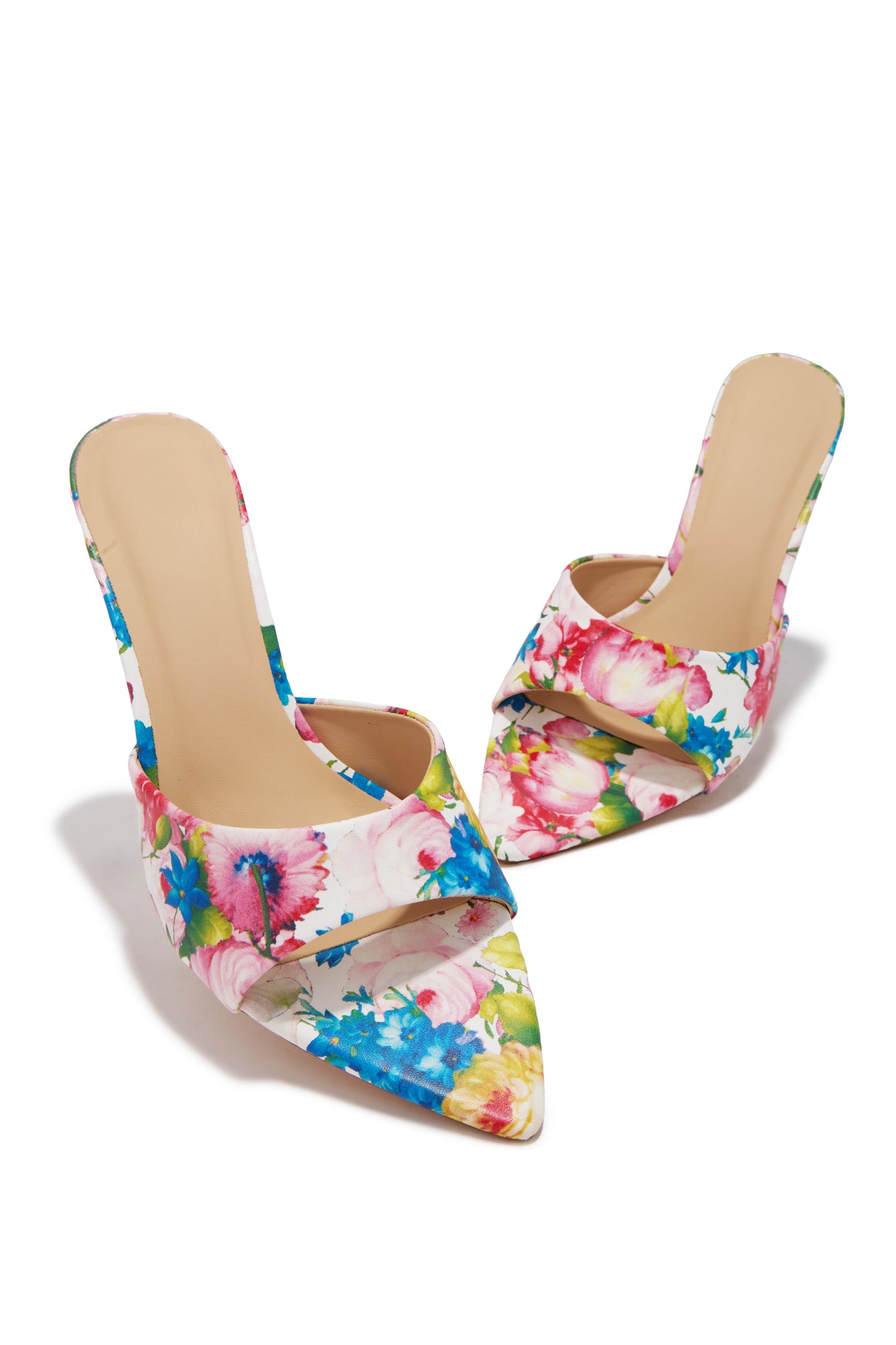 Liora Mules à Talons Moyens - Motif Floral