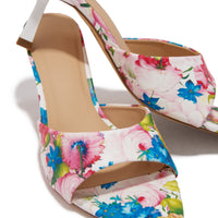 Liora Mules à Talons Moyens - Motif Floral