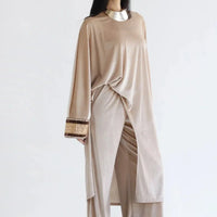 Ensemble en velours brodé