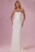 Mira Robe Gown Corset Sans Bretelles Ornée - Ivoire