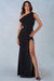 Aria Robe Maxi à Une Épaule - Noir