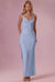 Luna Robe de Demoiselle d'Honneur Corset en Jersey Premium - Bleu Poudré