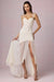 Aurelia Robe Gown Corset Asymétrique Plissé - Ivoire