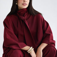 Combinaison oversized avec col à nouer